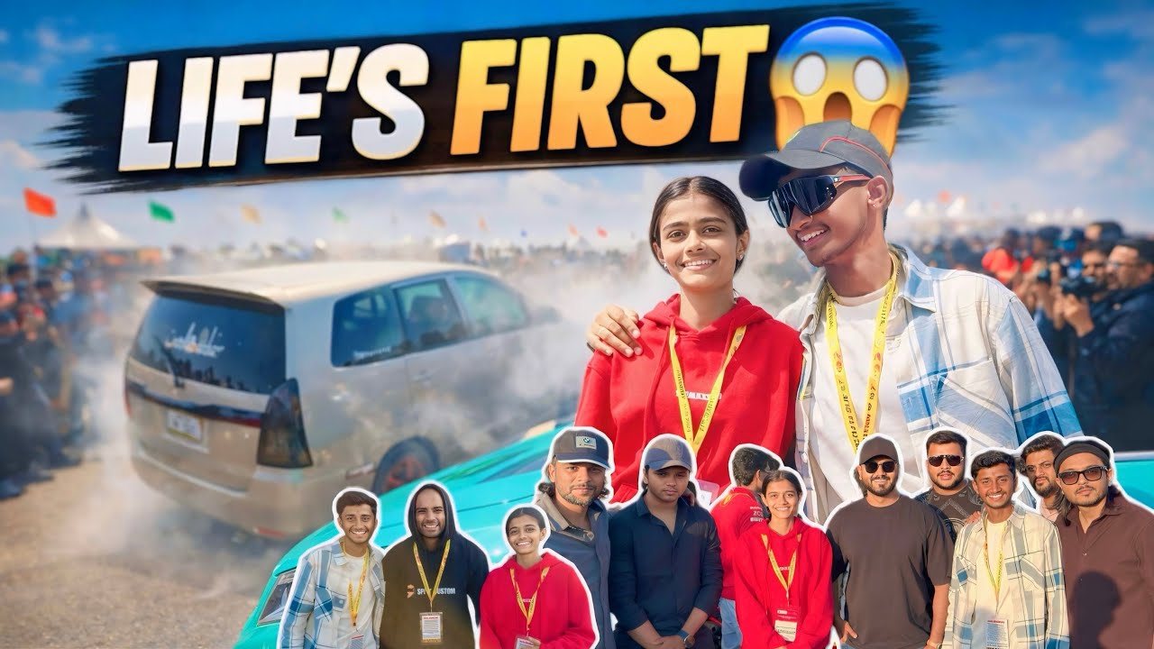 Life’s First Drag Race Event with My Sister 🏁🔥 | @prattukevlogs007 | Taneja Aerospace | Vroom 13th |