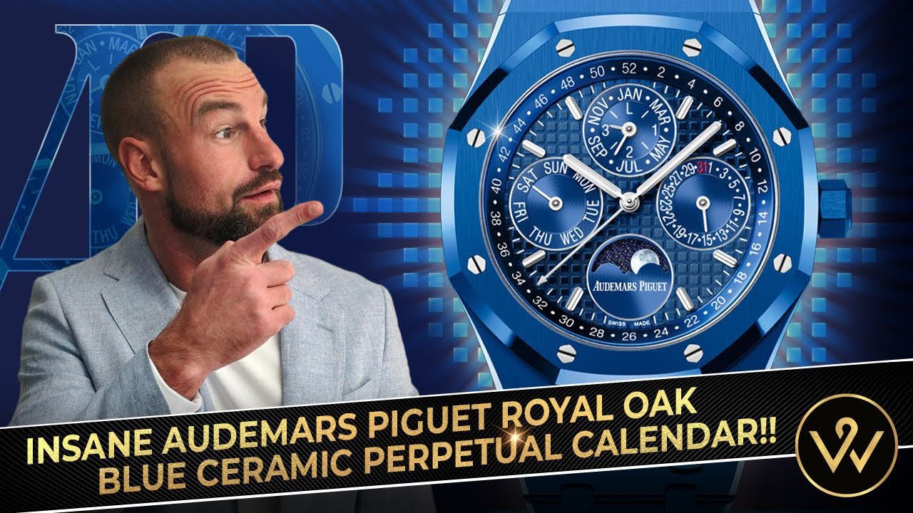 Это ПЕРВЫЕ В МИРЕ часы Audemars Piguet Royal Oak Blue Ceramic Perpetual Calendar 26579CS
