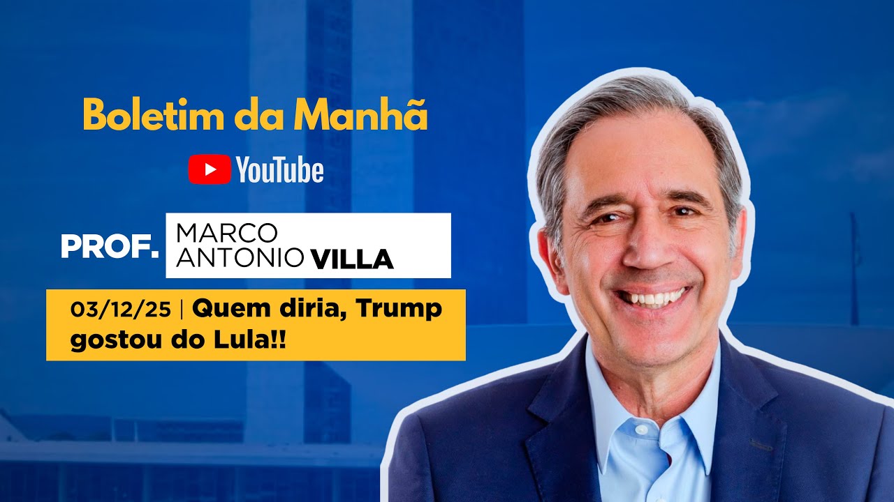 03/12/25 - Quem diria, Trump gostou do Lula!!