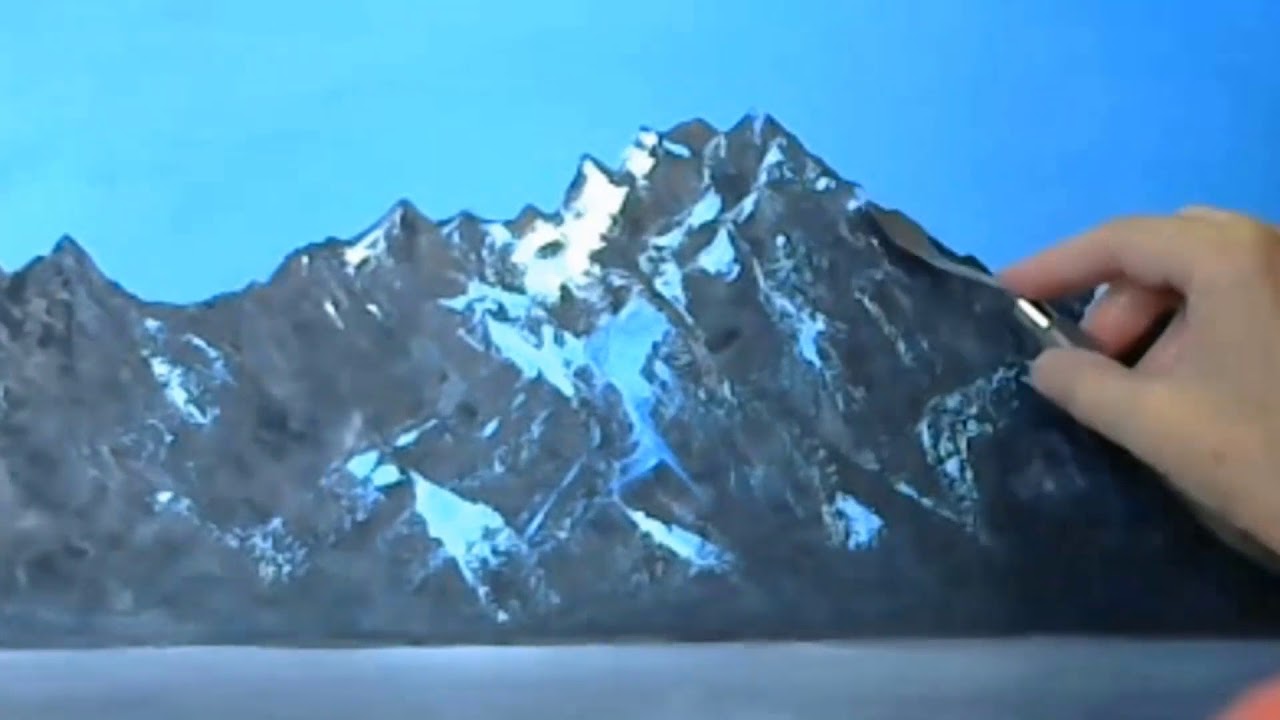 Как нарисовать горы, воду, туман. Лидия Иванова. Уроки для начинающих художников 2