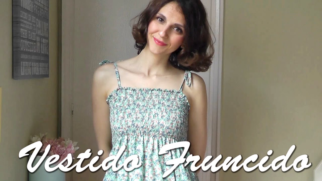 DIY | Como hacer un Vestido Fruncido con hilo elástico