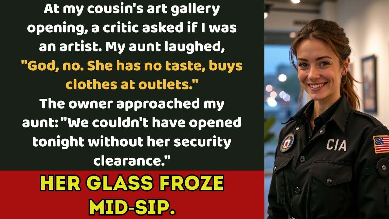 My aunt mocked my jacket at the art opening — Then the gallery owner said: 'She authenticated...'
