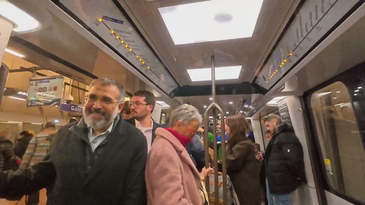 Paris subway Bercy station to Chatelet station line 14