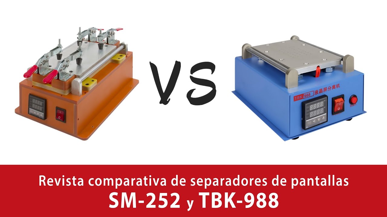 Revista comparativa de separadores de pantallas SM-252 y TBK-988