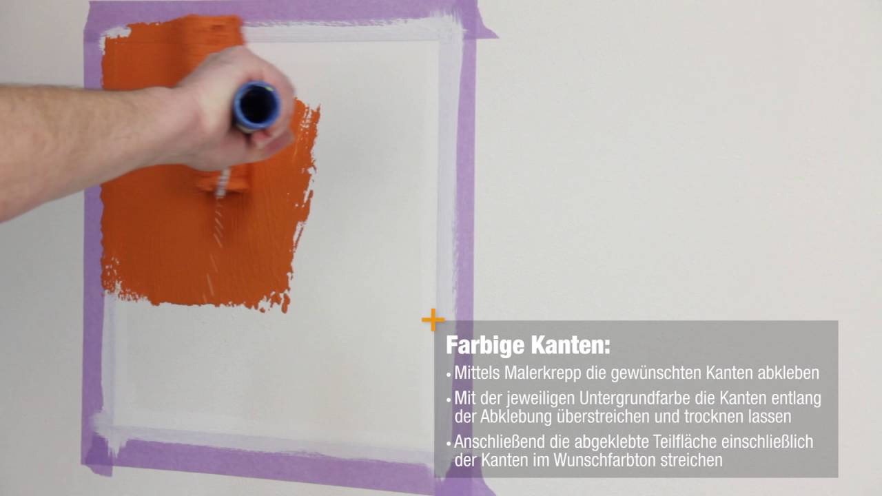Profi-Maler-Tipp 4 - Farbige Kanten herstellen - So einfach ist Farbe