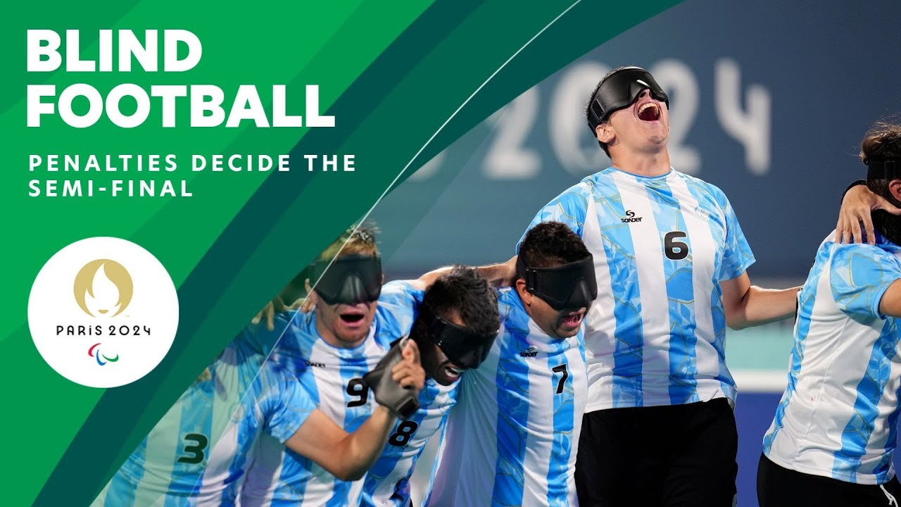 Argentina beat Brazil in Blind Football SF Penalties | Day 8 | Paris 2024 Paralympic Games ⚽️ 🇦🇷