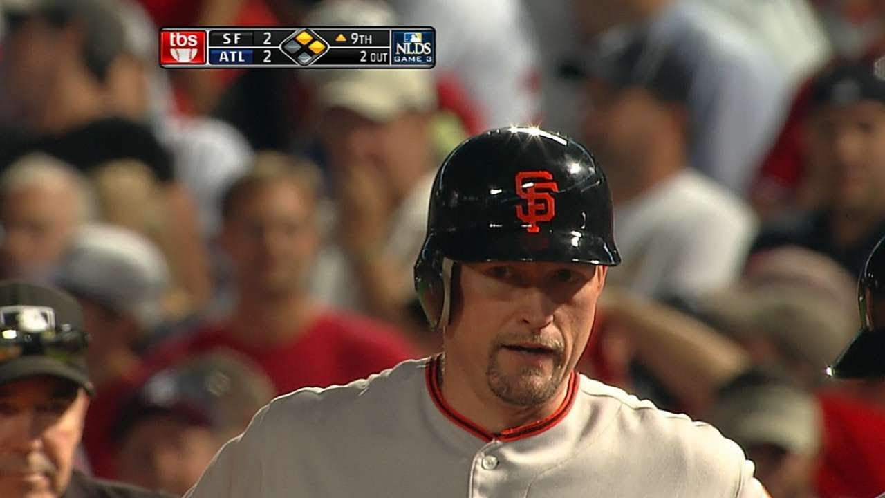 2010 NLDS Gm 3: pojedynczy mecz Huffa w 9. rundzie