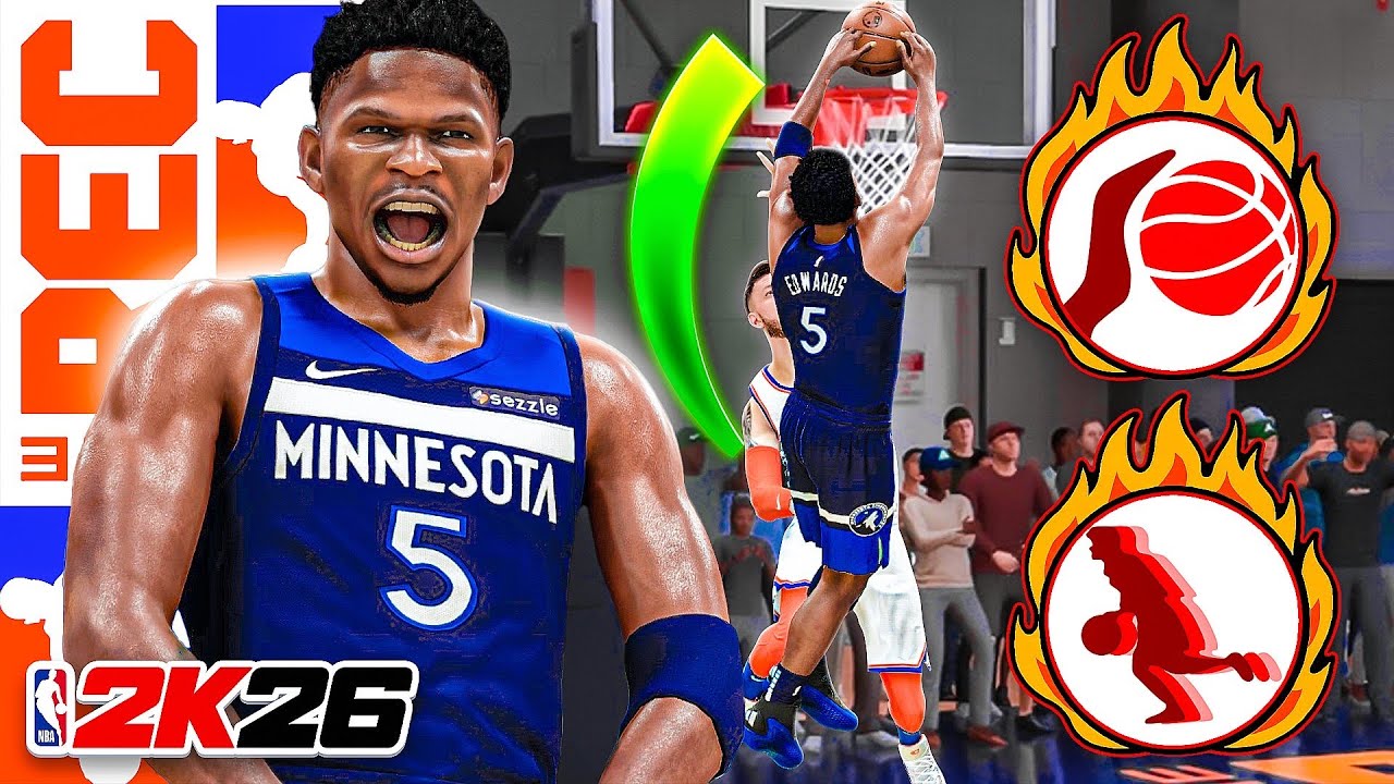 ANTHONY EDWARDS CONTACT DUNKS in the RANDOM REC (NBA 2K26)