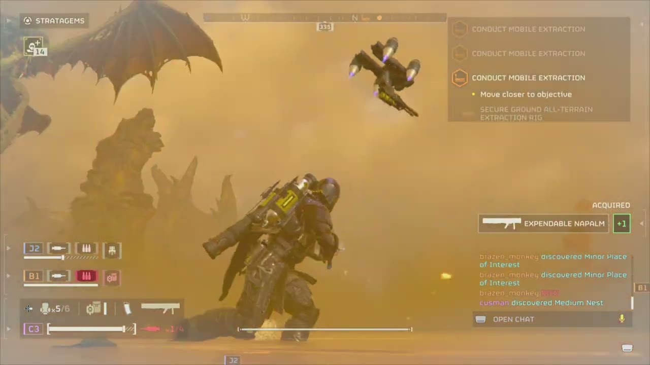 Helldivers 2 - Conduct Mobile E-711 Extraction with Dragonroaches