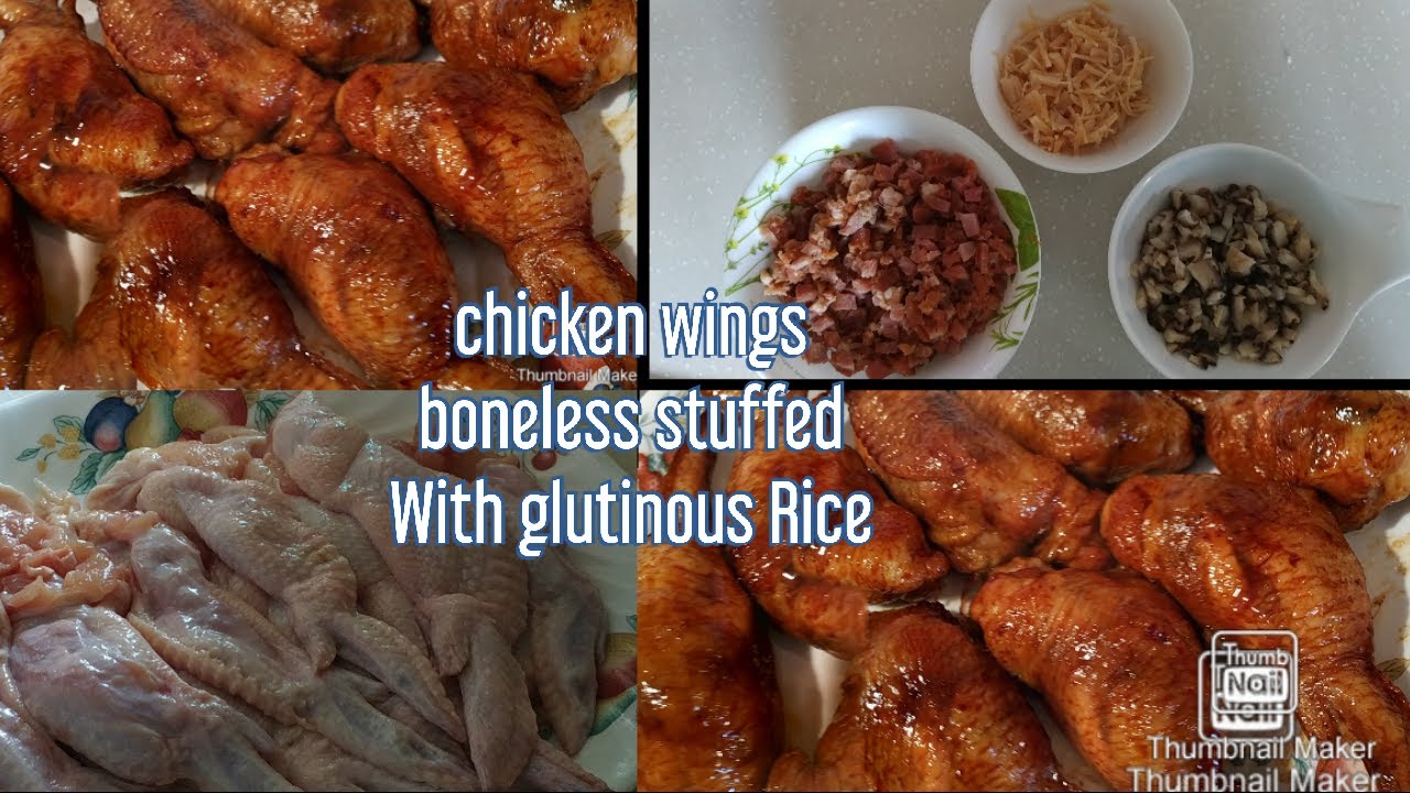 CHICKEN WINGS BONELESS  STUFFED with GLUTINOUS RICE