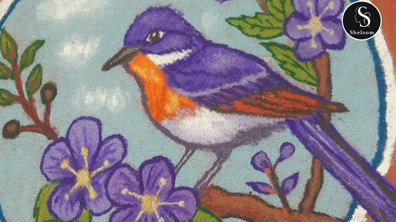 Margali special, Easy and realistic bird kolam,