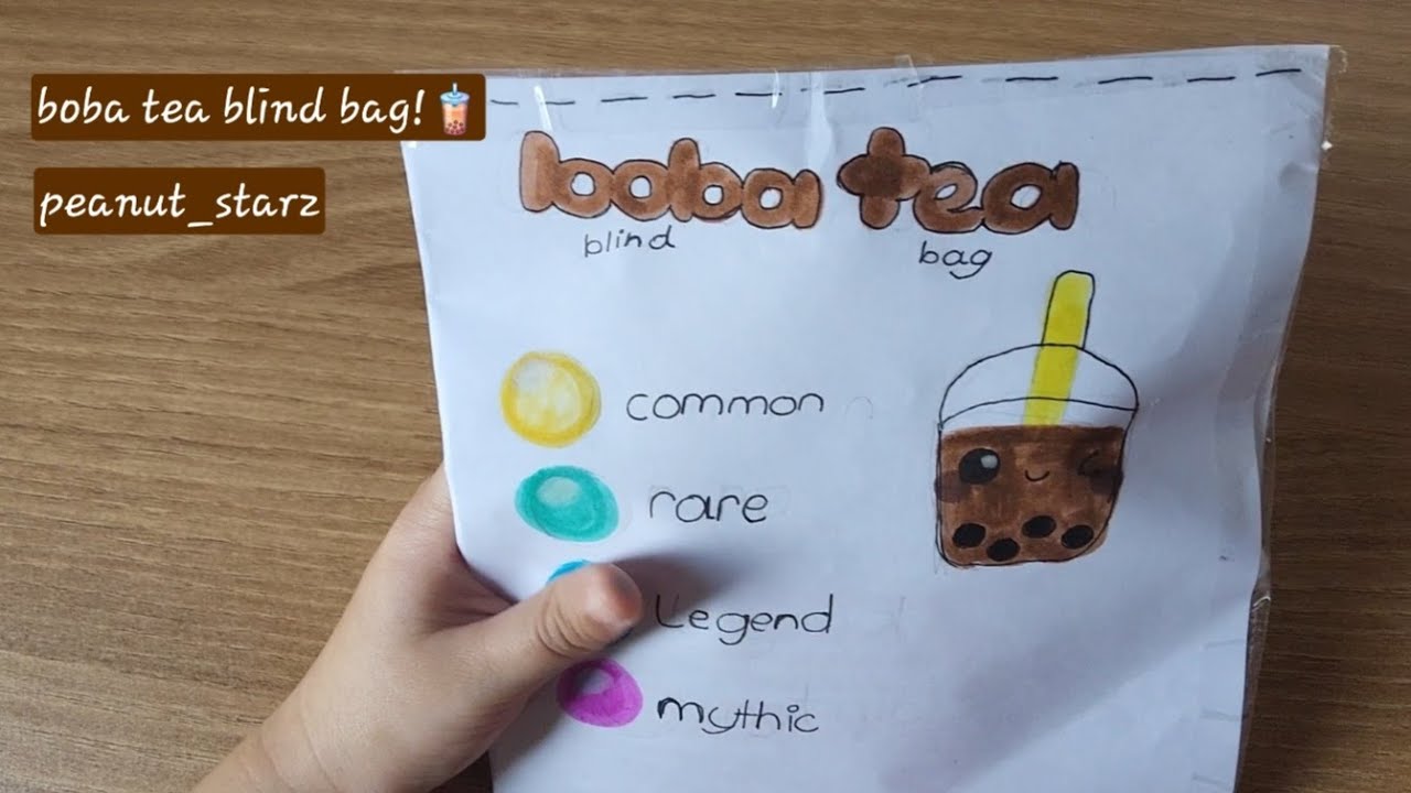 opening a boba tea blind bag cat edition!🧋😻🐈‍⬛️ // peanut_starz