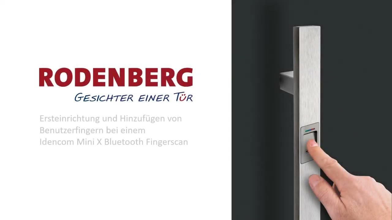 Rodenberg Haustüren - Idencom Ersteinrichtung Fingerscan 2022