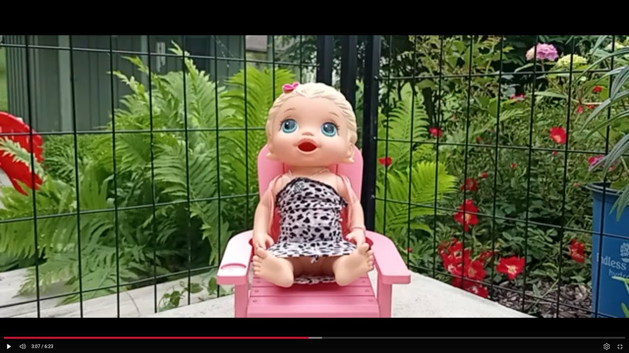 Baby alive Lilly shows you her garden! ✨🌷