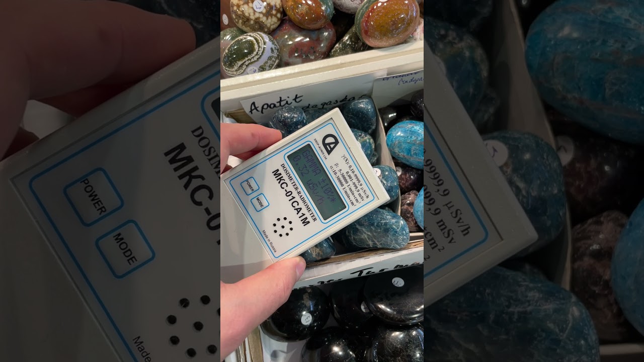 Finding Radioactive Blue Apatite at a Mineral Show  #radioactive #minerals #blue #apatite