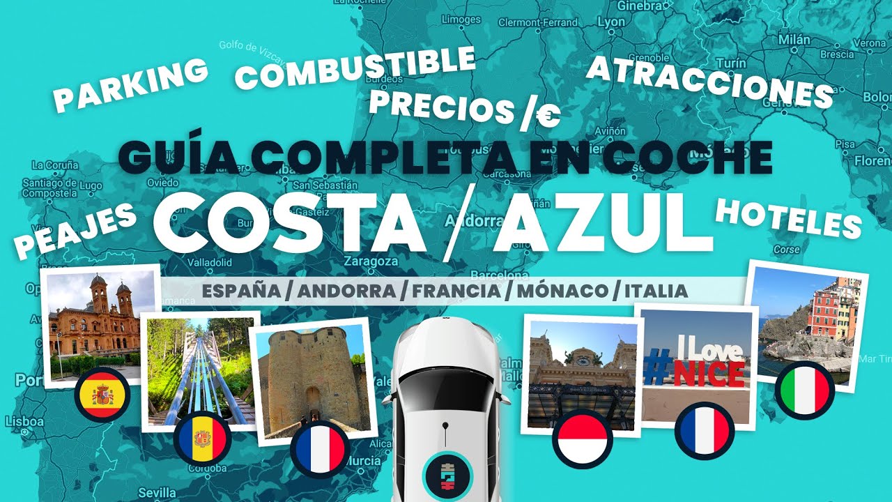 Costa Azul en coche / Guia Rivera Frencesa / Ruta French Rivera / C&ocirc;te D'azur  4K