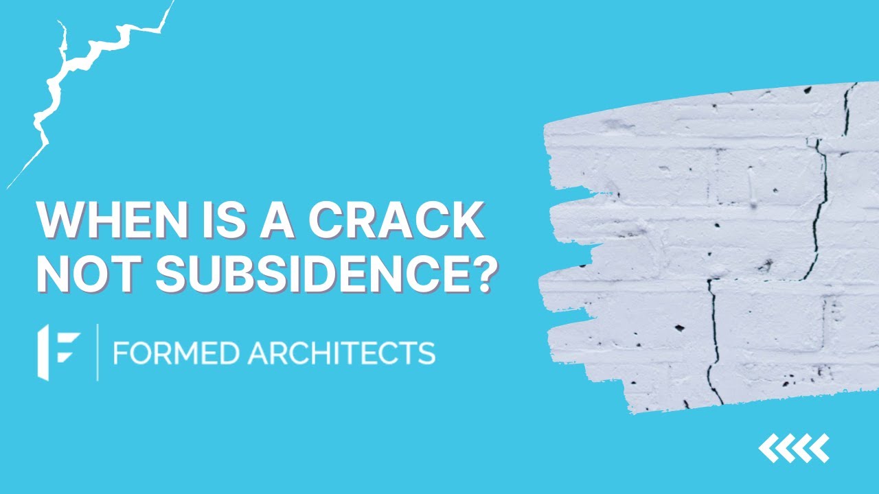 When is a crack not subsidence?