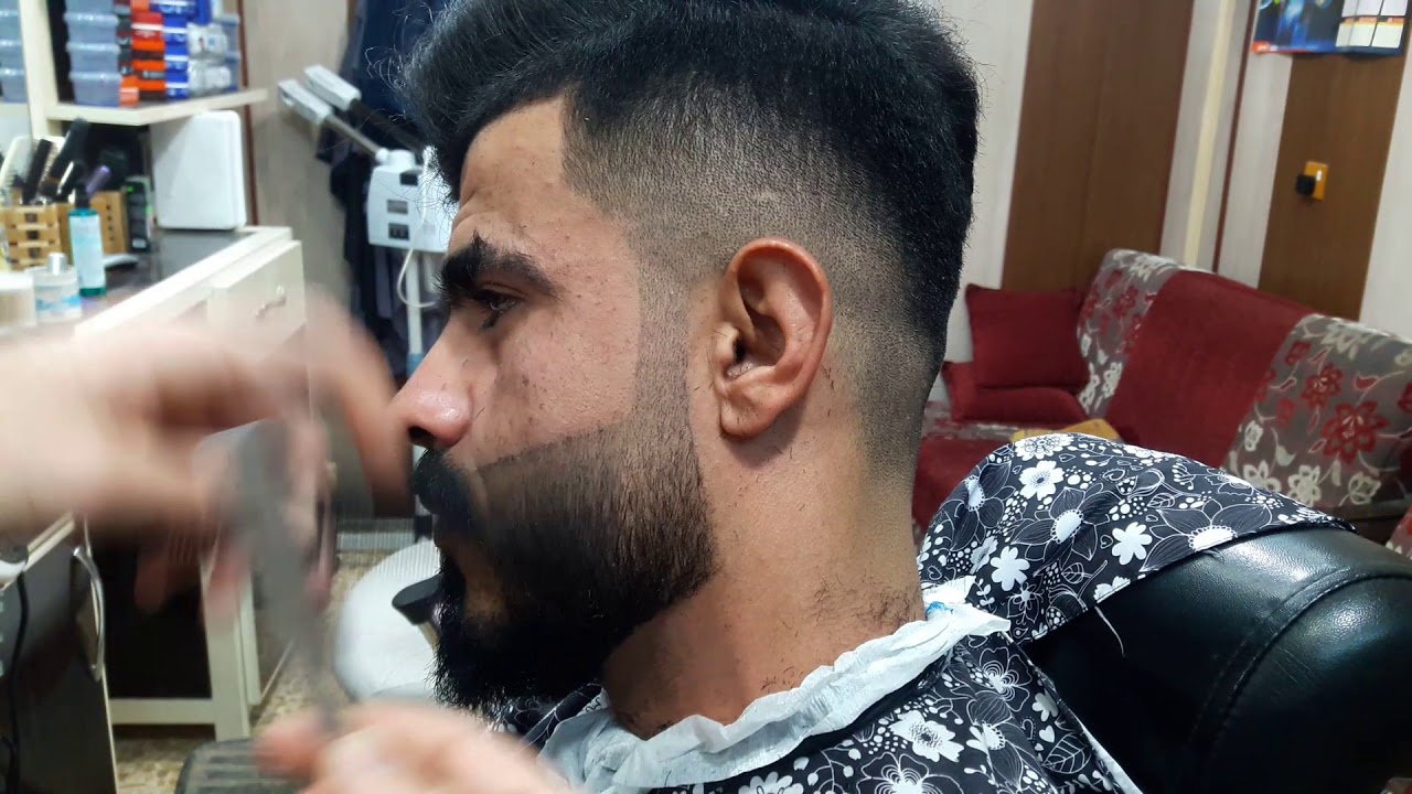 تحديد لحيه وشوارب و ذقن صوت واضح خطوه خطوه