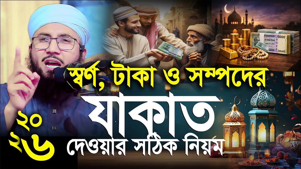 স্বর্ণ, টাকা ও সম্পদের যাকাত দেওয়ার সঠিক নিয়ম | মুফতী আব্দুর রব ফরিদী | Mufti Abdur Rob Foridi Waz
