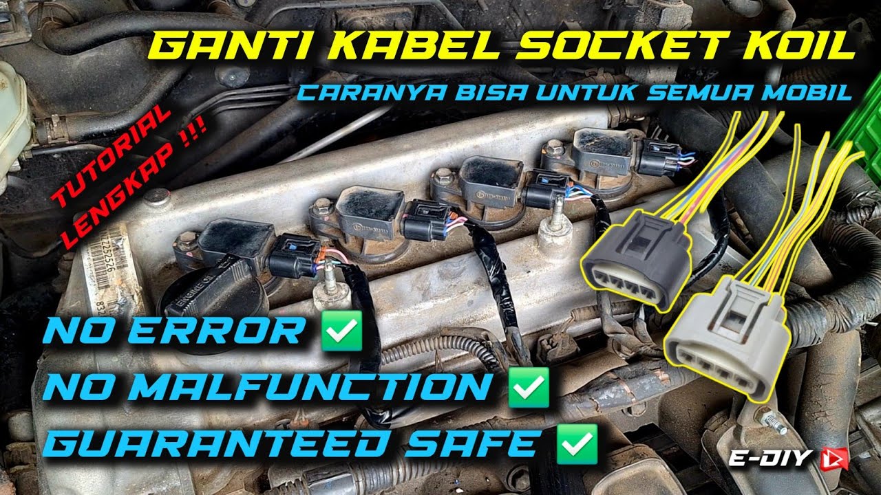 Cara Ganti Socket Koil Busi Mobil #sparkplugreplacement #sparkplug #busi #toyota #daihatsu #suzuki