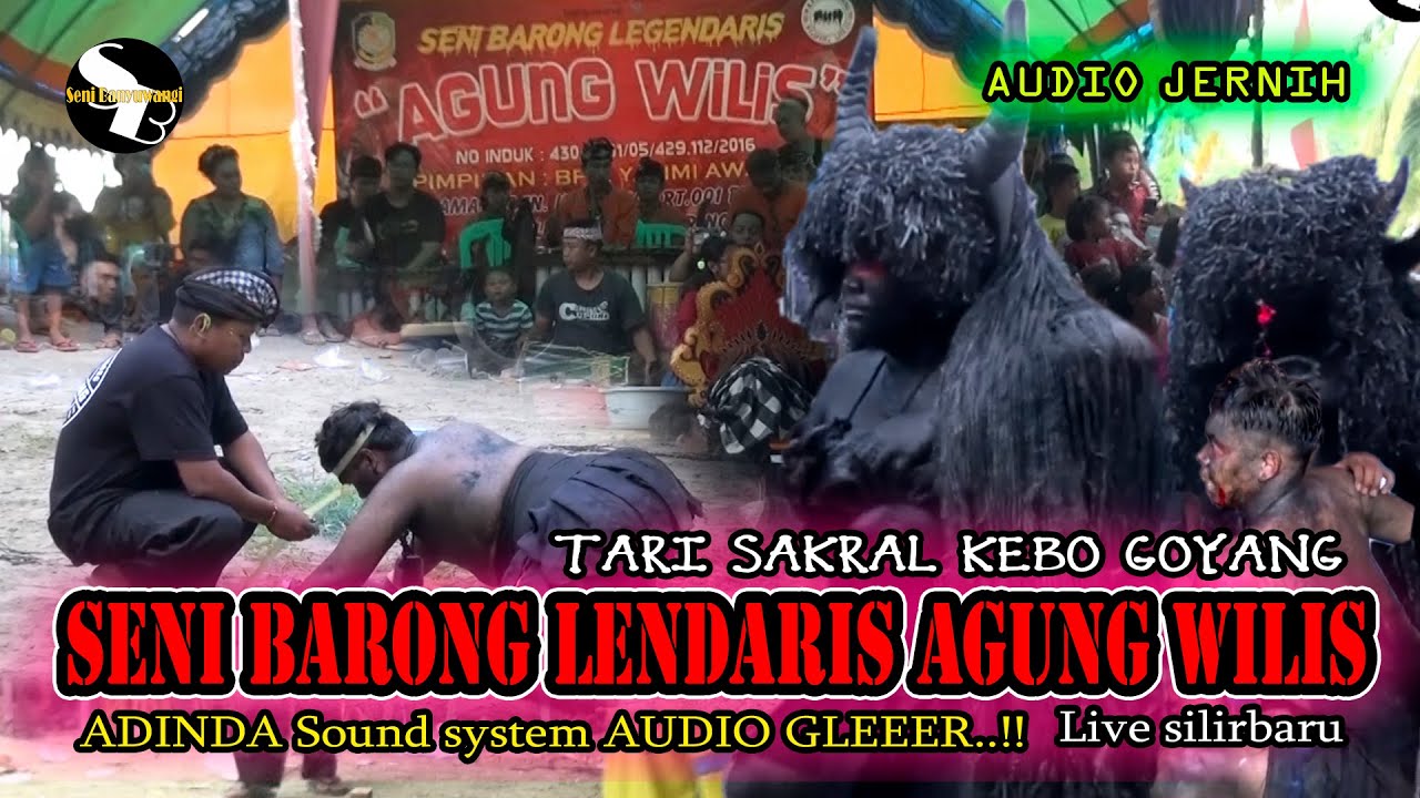 KEBO GOYANG TARI SAKRAL SENI BARONG LEGENDARIS AGUNG WILIS // EMAN EMAN YADUH PAMAN AUDIO GLEEERR.!!