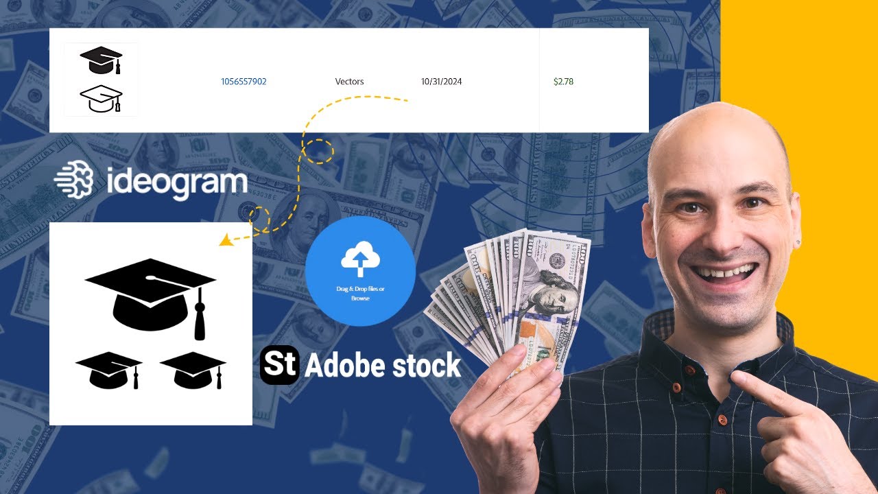 💰 How to Earn Money Selling Vectors on Adobe Stock & Ideogram!