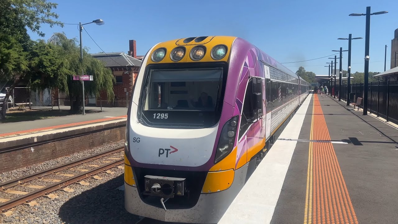 V/Line VS95 & VS96 Arriving & Departing Wangaratta Station to Albury - HORN SHOW