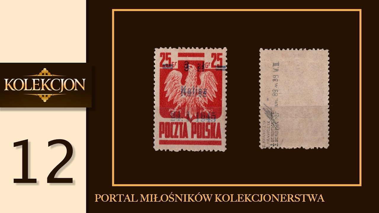 Znaczki pocztowe - Fi 356 Np ** 1945 Kalisz - Atest