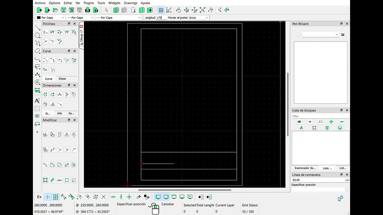 LibreCAD FORMATO A4 Y ROTULO