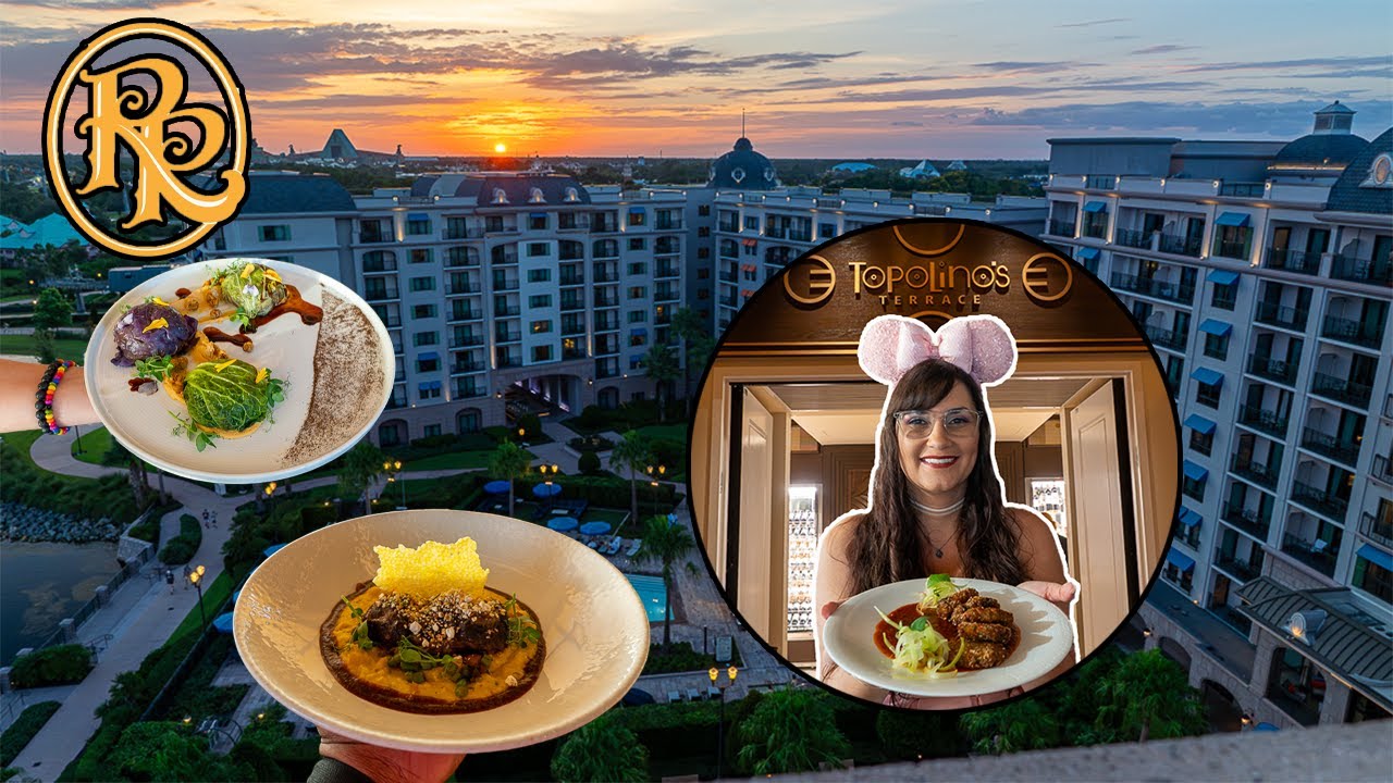 Topolino's Terrace DINNER 🐹 Disney World Riviera resort food review