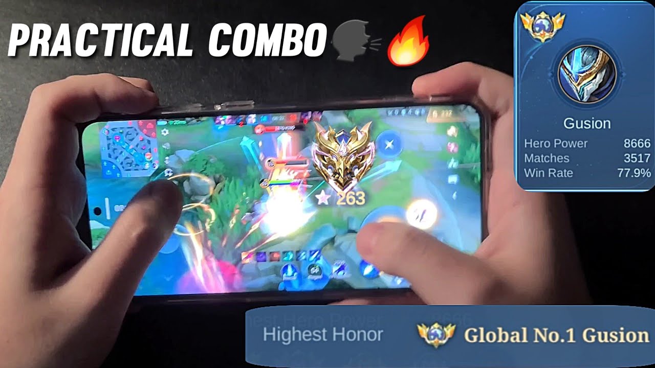 The average handcam gameplay of ex global no.1 gusion