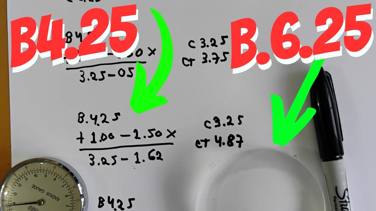 Lentes POSITIVAS Base 4.25 ¿Se calculan igual que Base 6.25?