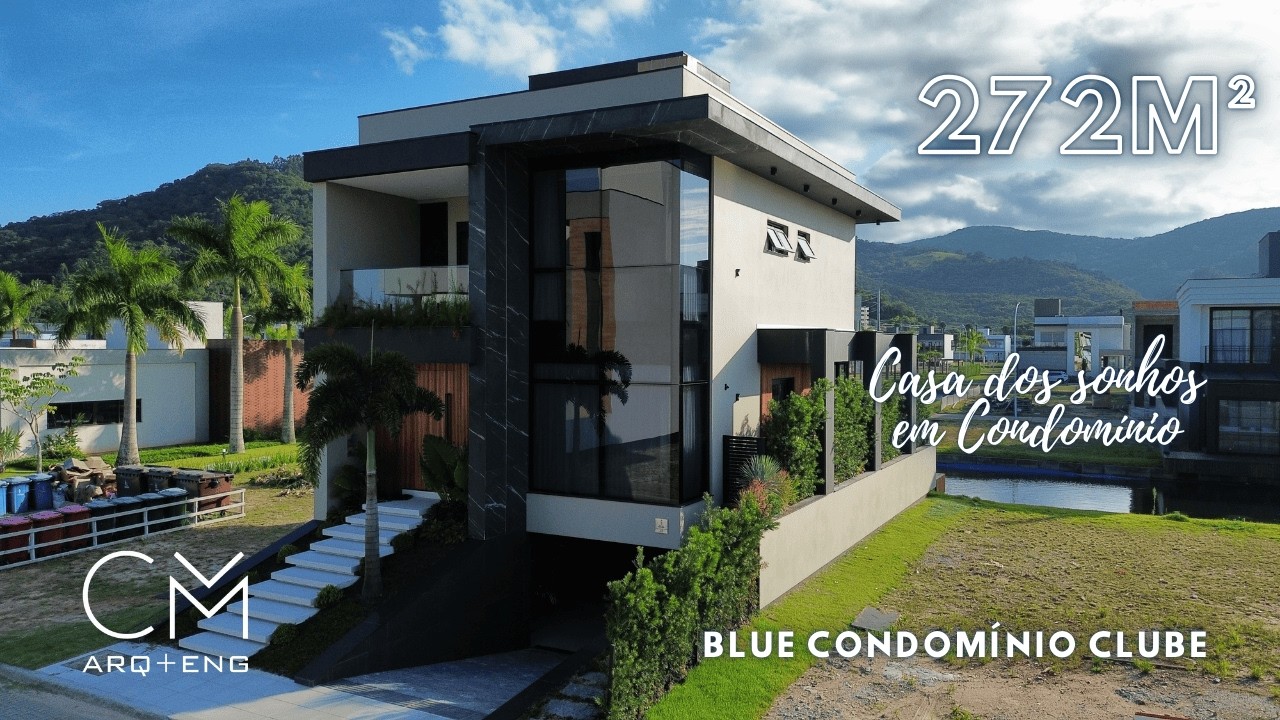 🏡 Casa dos sonhos em Condomínio com 272 m² - Lote 28 - Blue Condomínio Clube - Deltaville - Biguaçu