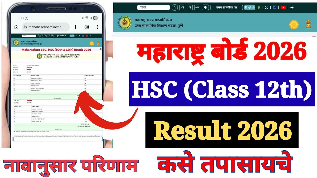 Maharashtra HSC 12th Result 2026 Kaise Dekhe ? How to Check HSC Result 2026 Maharashtra Board