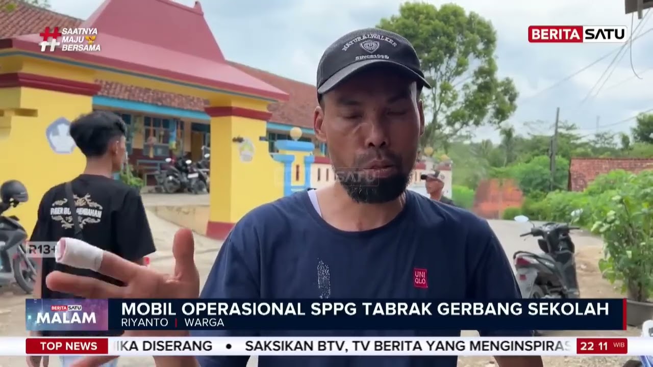 Mobil SPPG Tabrak Gerbang Sekolah di Kebumen, Sopir Malah Ngamuk #beritasatu