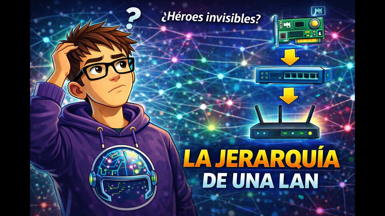 Elementos de red: NIC, Switch y Router en una LAN