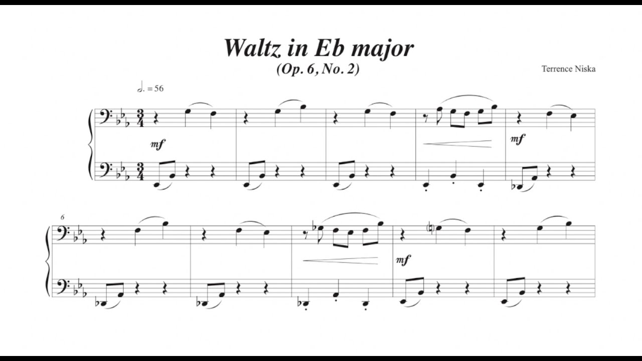 Waltz in Eb major, Op. 6, No. 2