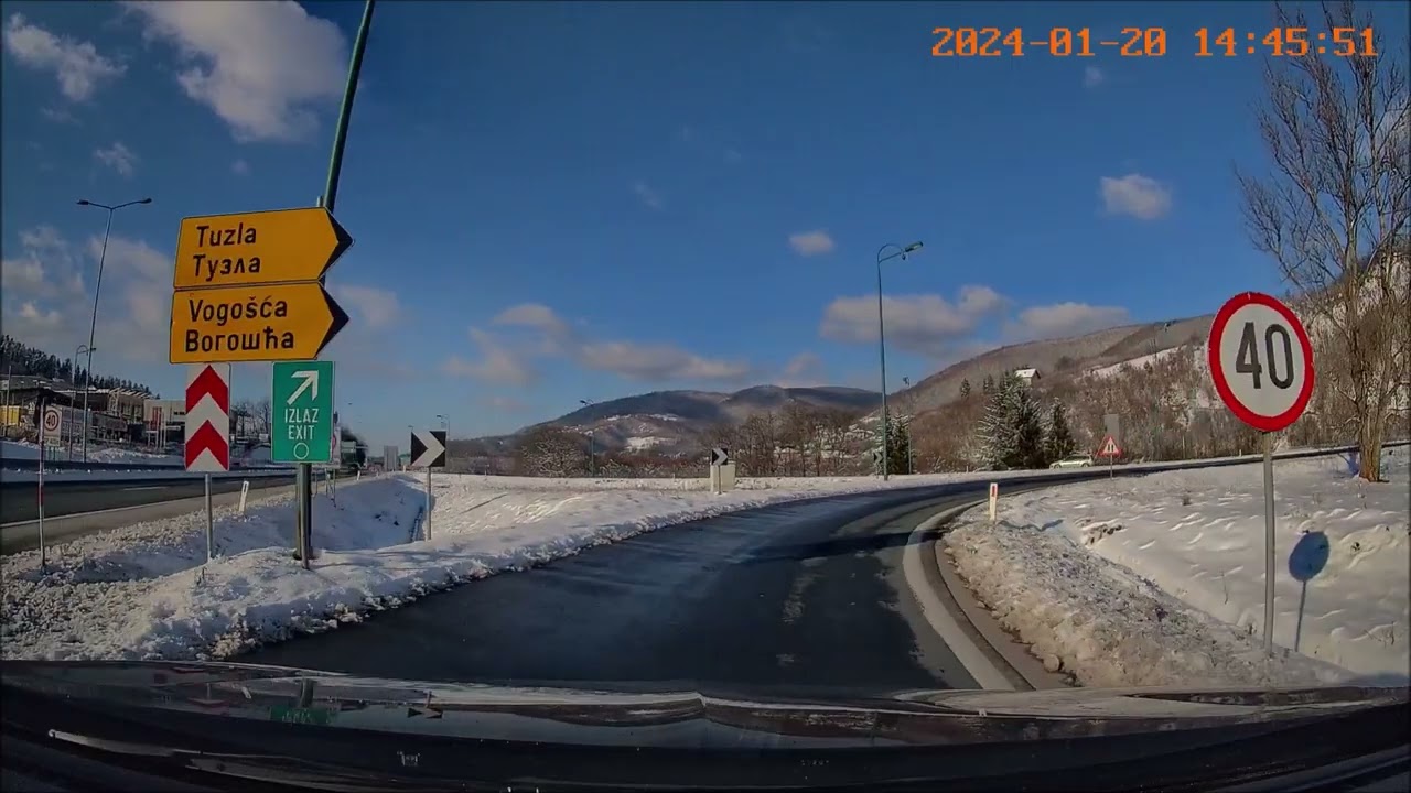 Vožnja: Stup (Bash) - Vogošća (Slastičarna orah) #january #2024 #dashcam #visitbosnia #visitsarajevo