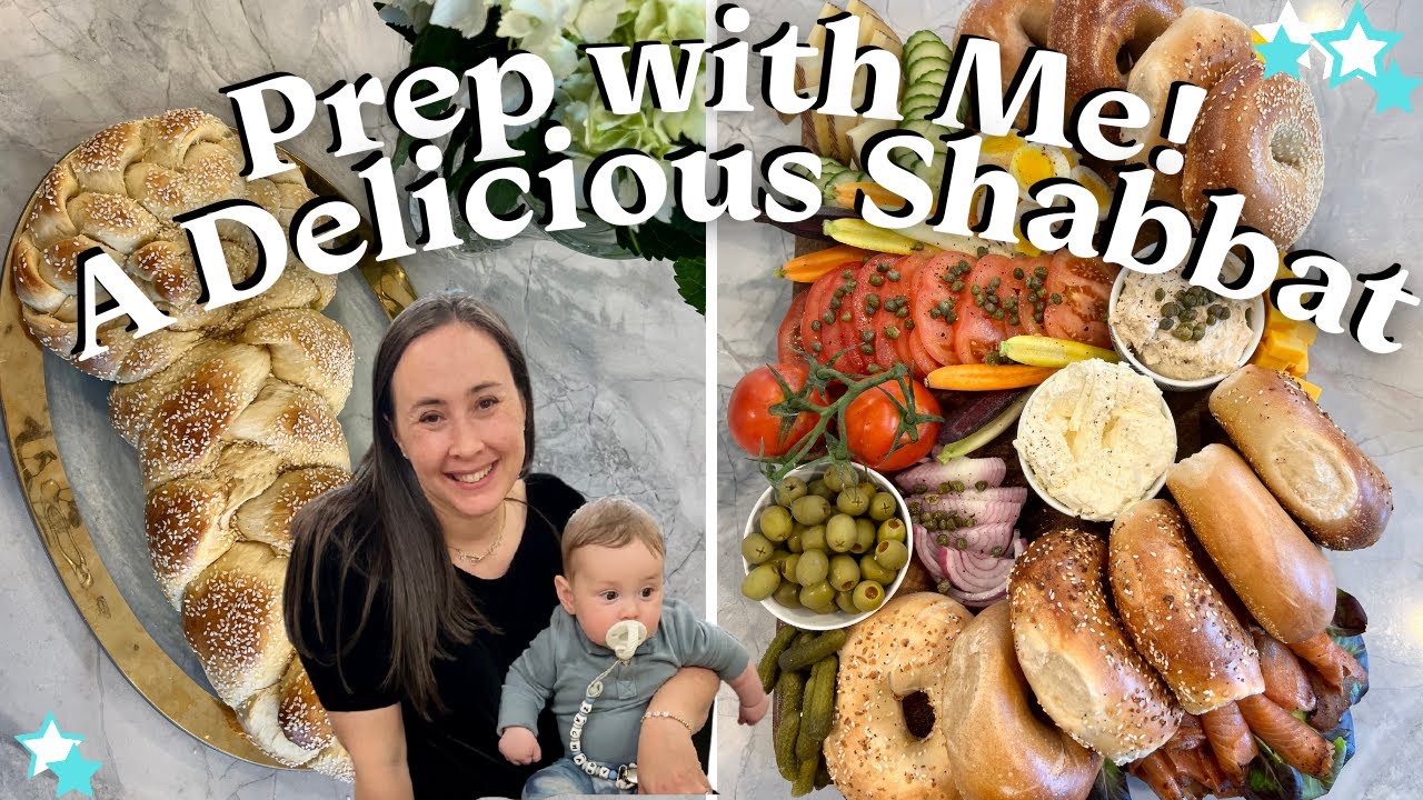 SHABBAT SHLISSEL CHALLAH & Shabbat Day Bagel Board! PREP WITH ME!