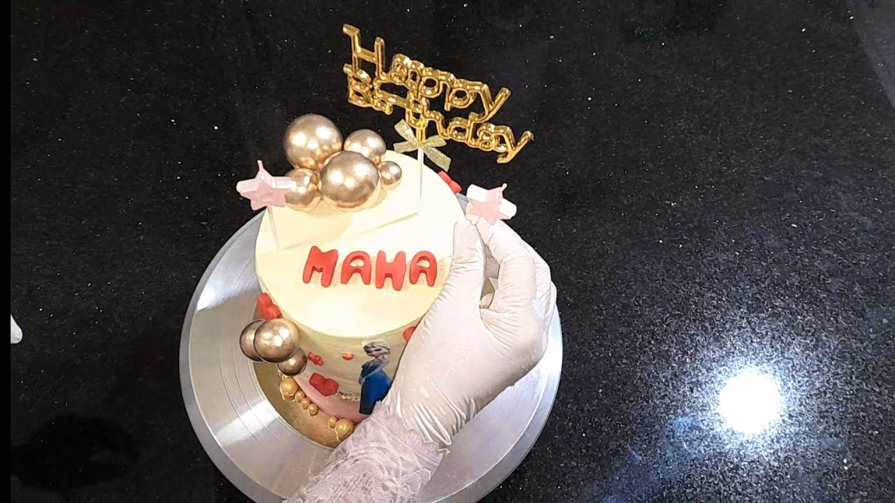 حشوة كيكة عيد ميلاد مها بنكهة الحب💖🎂 والطعم لا يُنسى