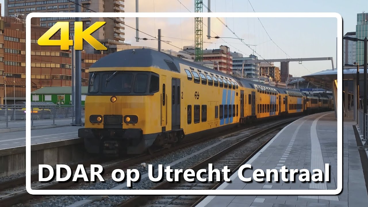 [4k / 2160p video] Dubbele DDAR vertrekt van Utrecht Centraal!