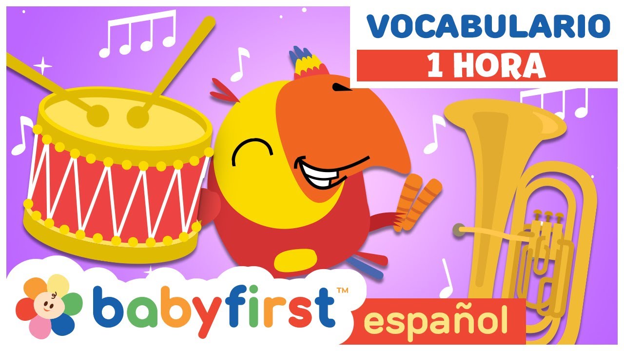 Nuevas Palabras con Larry | Aprende los instrumentos musicales | Musica divertida |BabyFirst Español