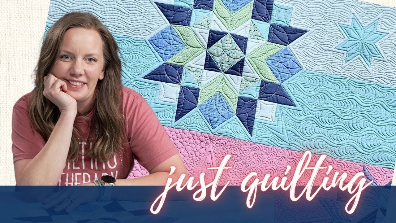 Just Quilting: Longarming the Ogee Wavy Quilting Design