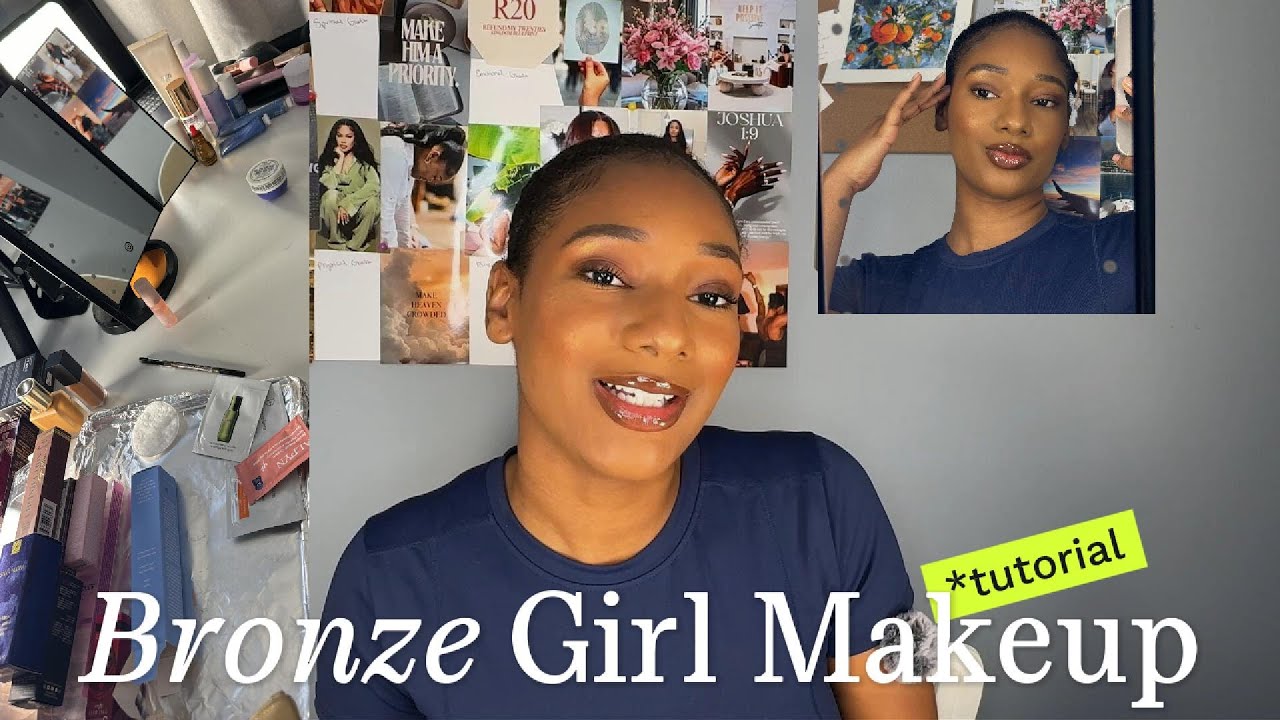 Bronze girl makeup tutorial | Brown girl friendly soft glam | Drugstore & high-end makeup