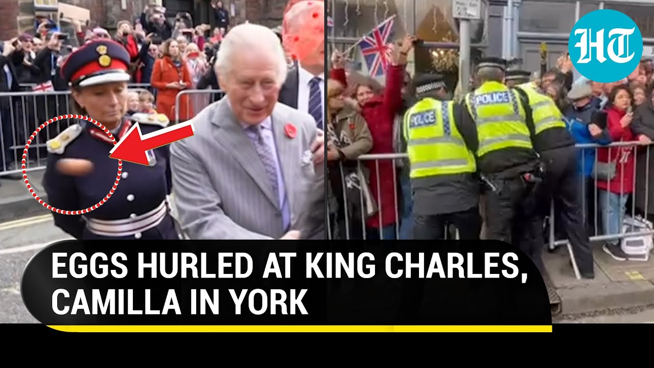 King Charles faces egg attack in York; Man shouts 'blood of slaves' | Watch