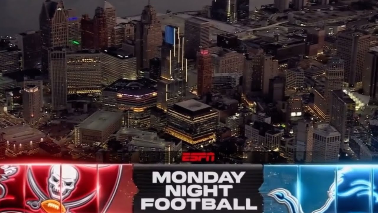 Buccaneers vs Lions 2025 ABC Monday Night Football Intro/Theme Week 7 NFL 2025