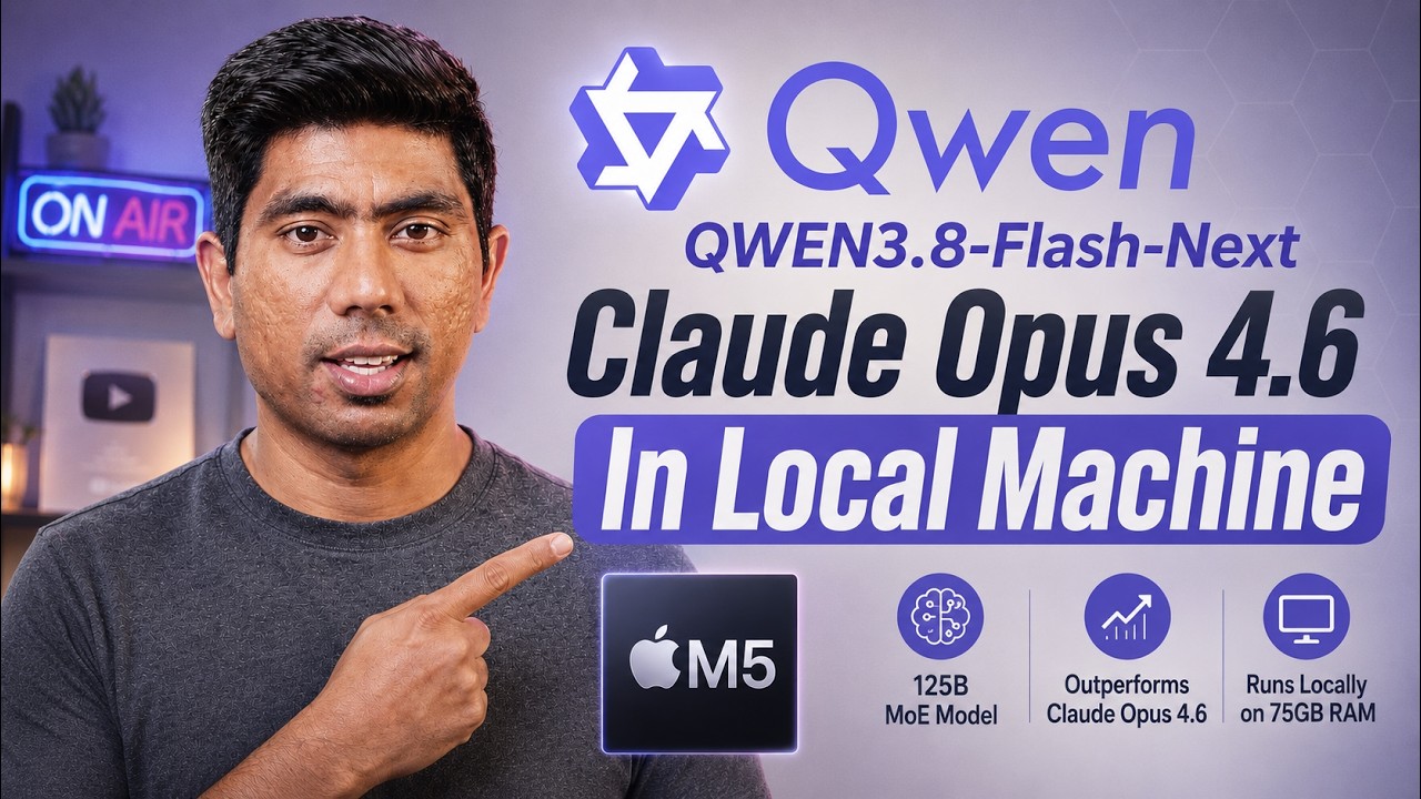 Qwen3.8-Flash-Next: Модель 125B MoE превосходит Claude Opus 4.6 &mdash; Локально! 🤯
