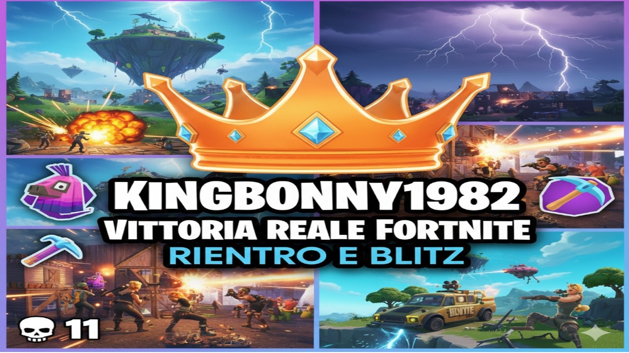 *NEW* SOLO NO BUILD NEW SETTING STATS KINGBONNY 1982 FORTNITE VITTORIA REALE CORONA RIENTRO+BLITZ HS