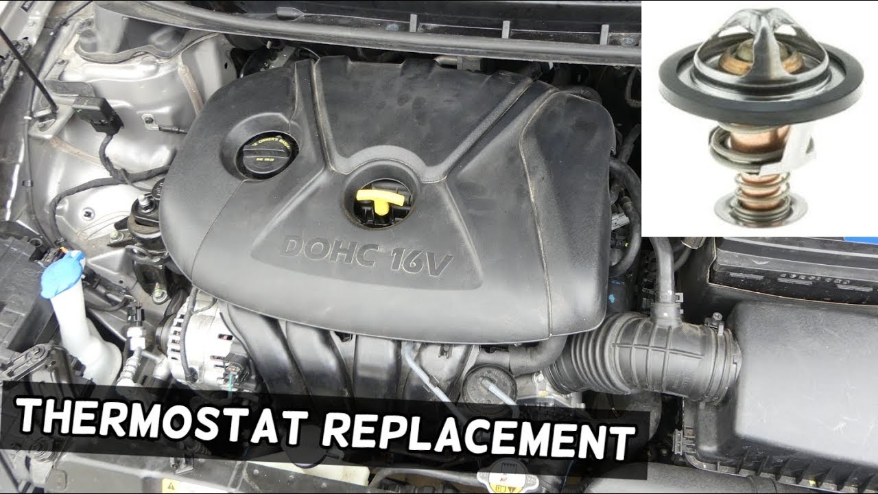 THERMOSTAT REPLACEMENT LOCATION KIA FORTE SOUL 1.8 2.0 NU