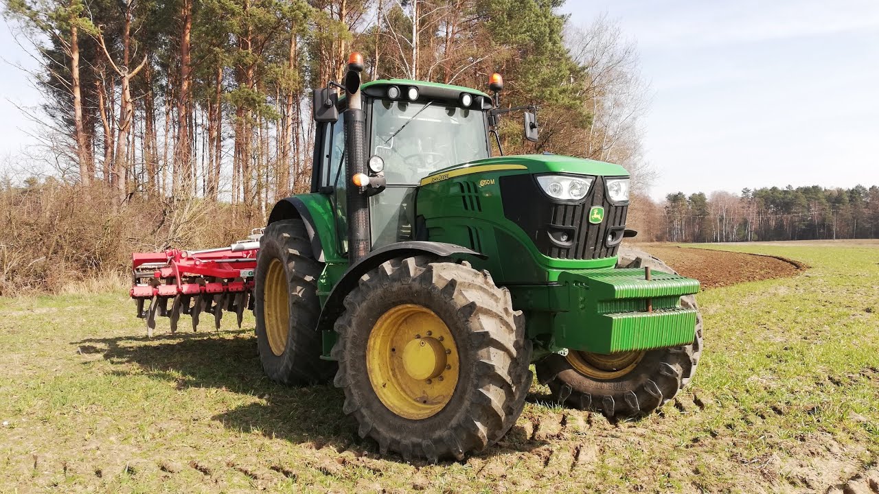 Talerzowanie John Deere 6150m & Grano system shark 4.5m